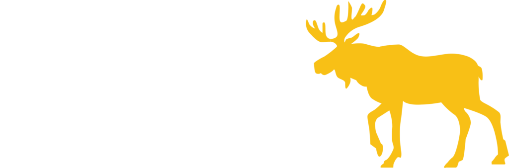 yellow moose logo white